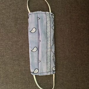 Handmade bandana print face mask